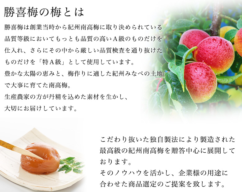 勝喜梅の梅とは